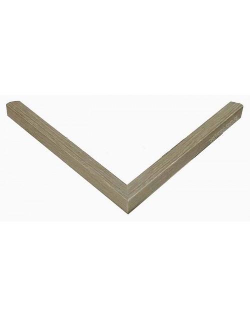 Κορνίζα ξύλινη 1,8 εκ. λοξή στενή πλακέ ρουστίκ γκρι 923-47